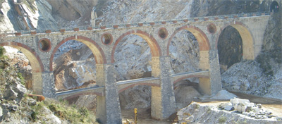 ferrovia marmifera ponti di vara Cave di mamro di Carrara